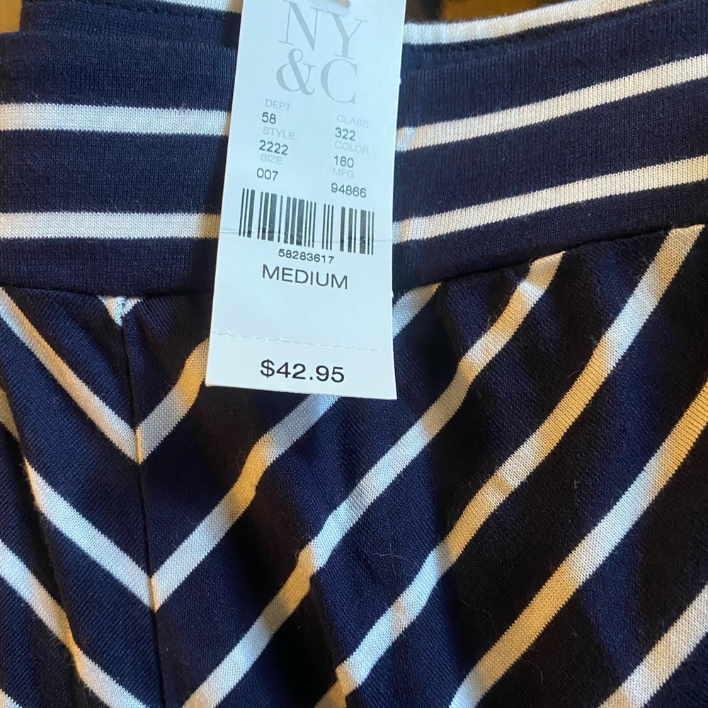 NY&Co Striped Maxi Skirt - M